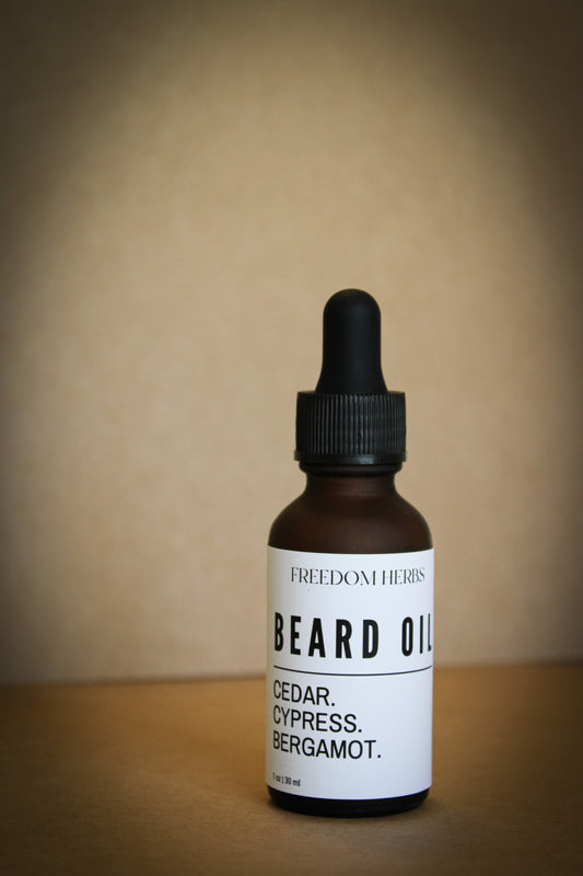 Cedar. Cypress. Bergamot. Beard Oil