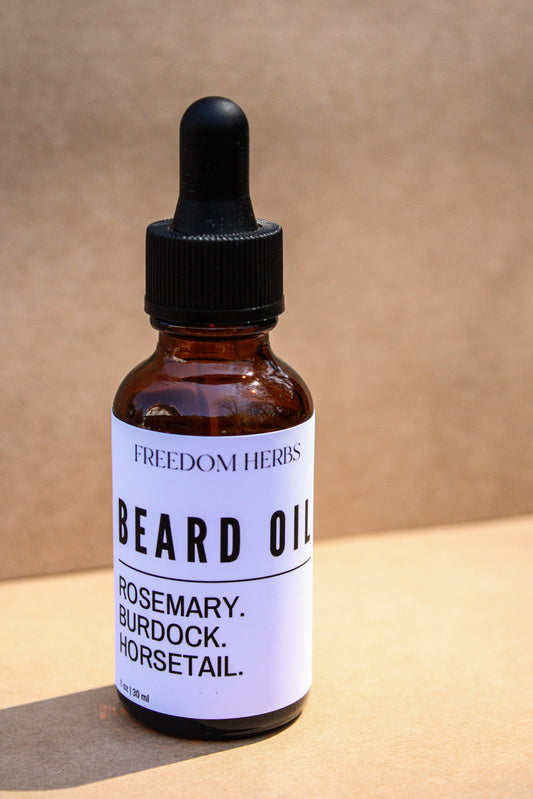 Rosemary. Burdock. Horsetail. Beard Oil